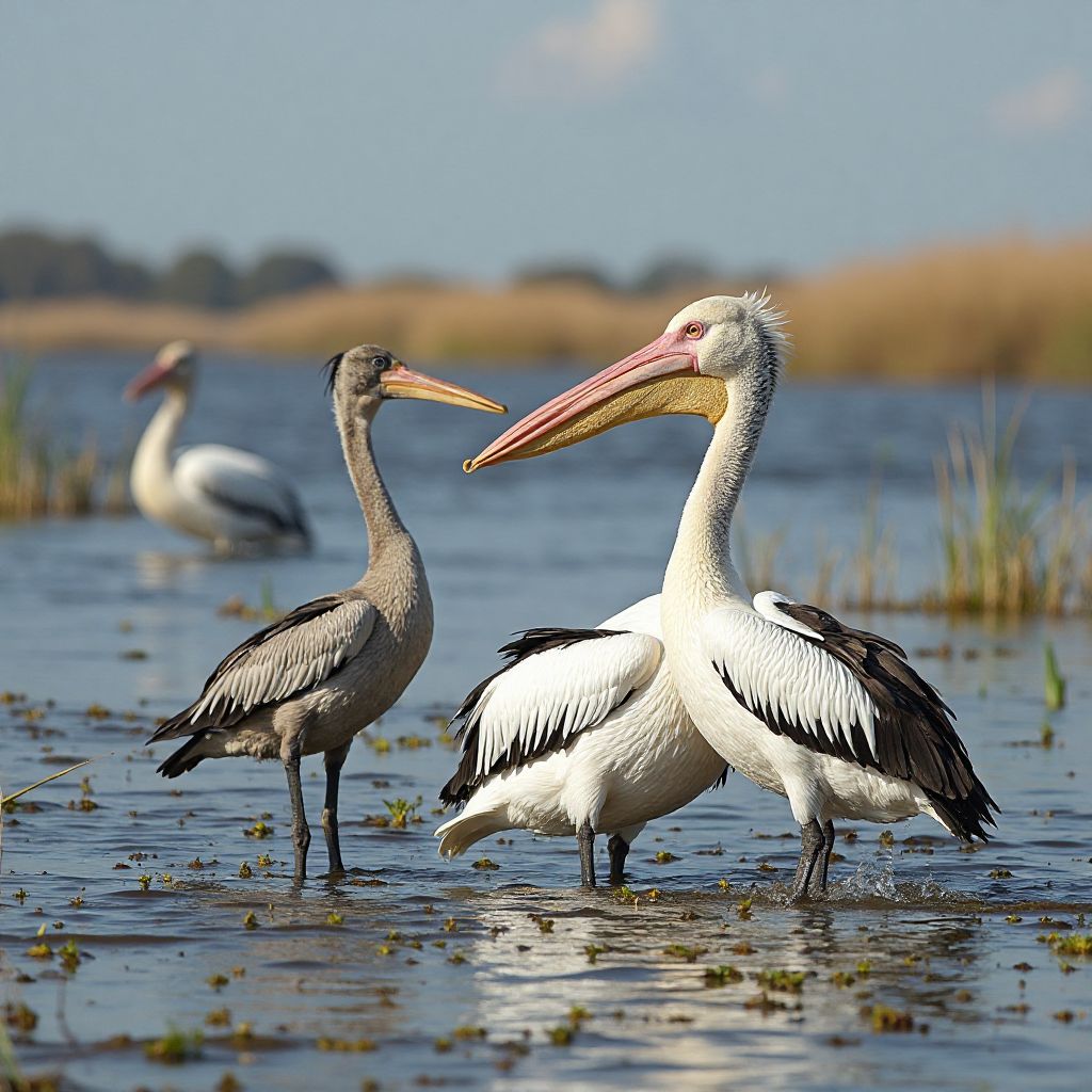 Păsări în Delta Dunării